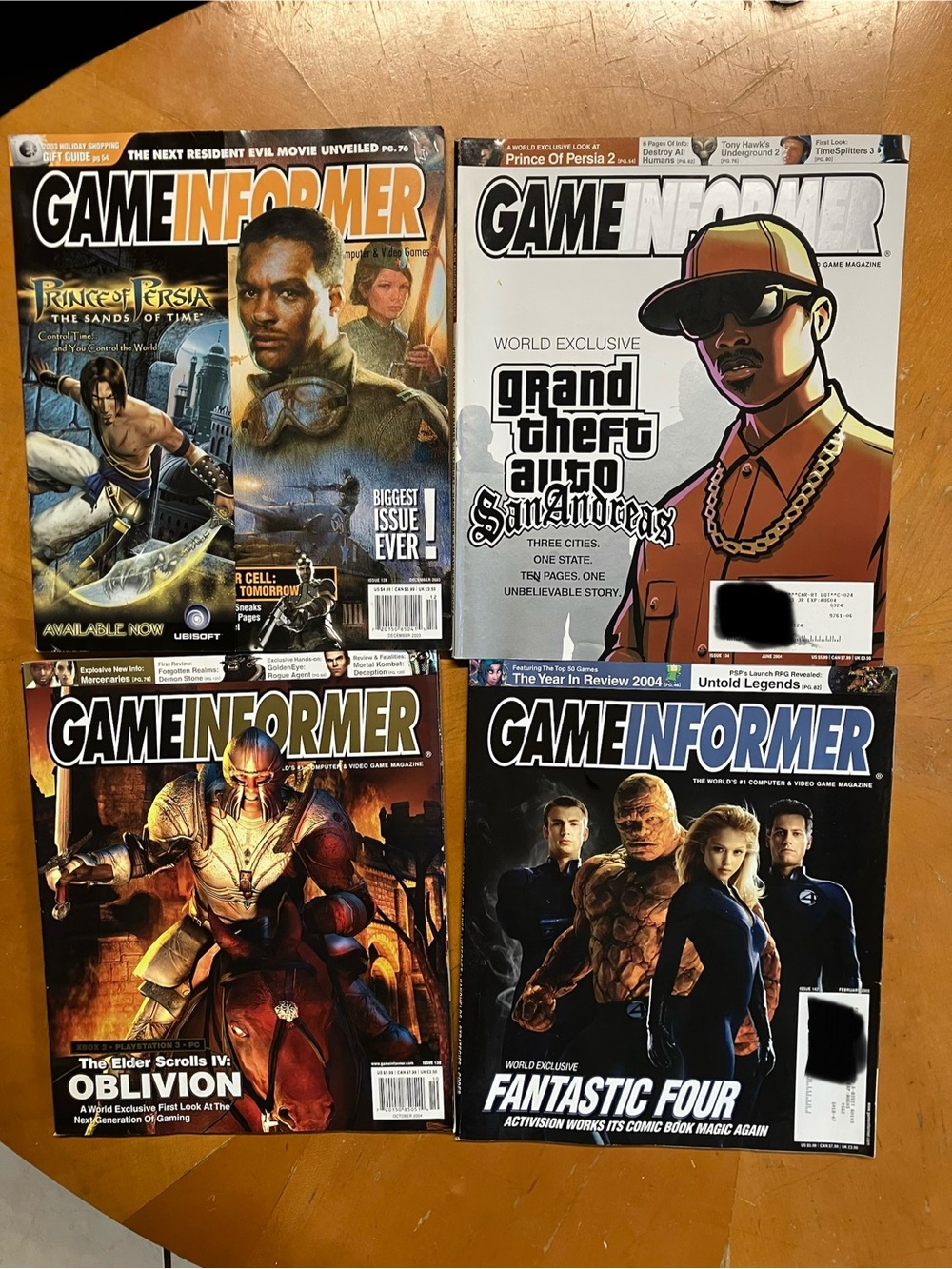 Vintage Game Informer Magazine Lot GTA San Andreas Oblivion Resident Evil